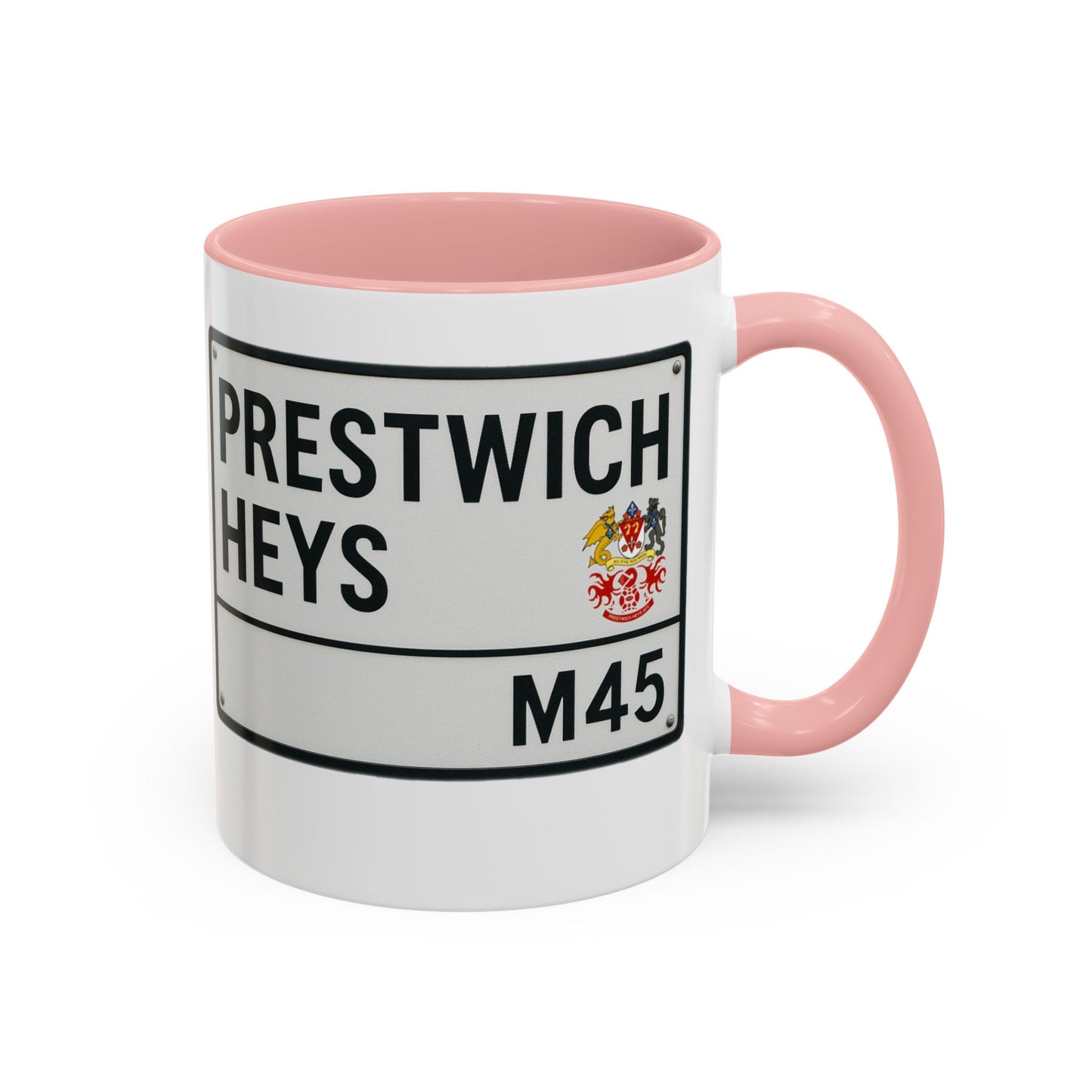 Prestwich Heys Road Sign Accent Coffee Mug (11, 15oz)