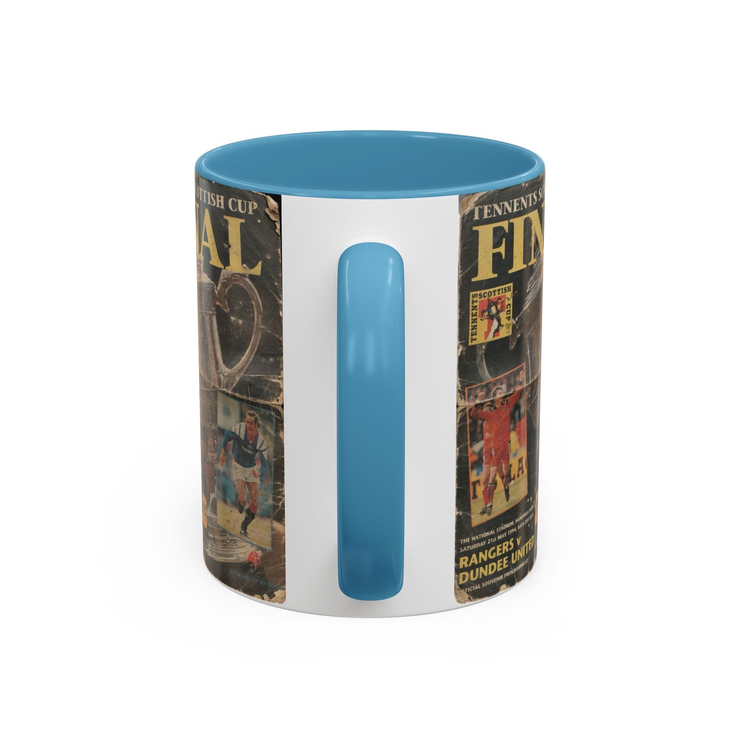 1994 Scottish Challenge Cup Final Dundee United Rangers Programme Poster Accent Coffee Mug (11, 15oz)