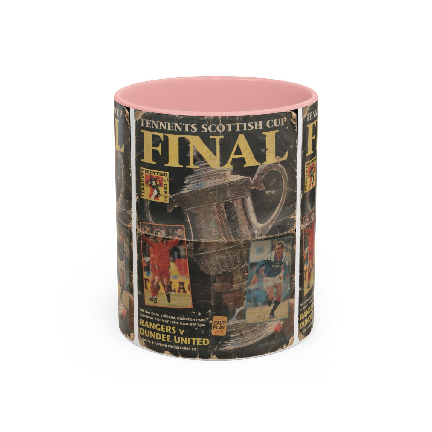 1994 Scottish Challenge Cup Final Dundee United Rangers Programme Poster Accent Coffee Mug (11, 15oz)