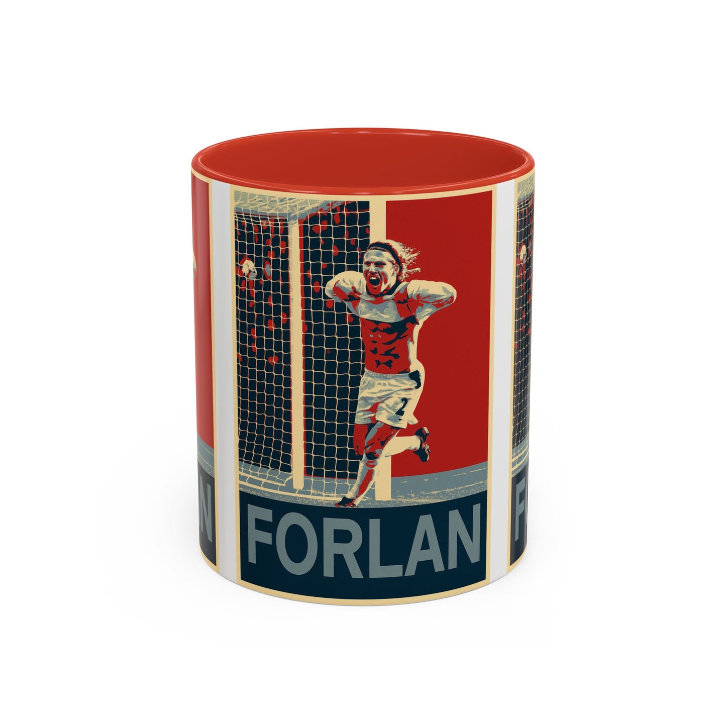 Diego Forlan Liverpool Goal Celebration Mug - Manchester United