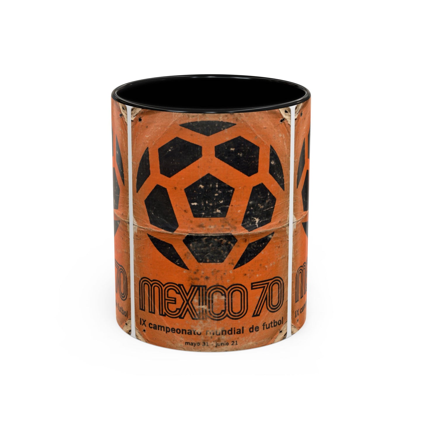 Mexico 70 World Cup Poster Orange  Coffee Mug (11, 15oz)