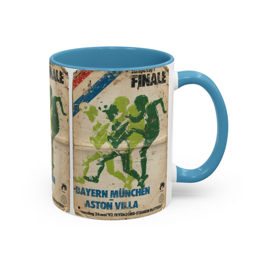 1982 European Cup Final Aston Villa Bayern Munich Poster Coffee Mug (11, 15oz)