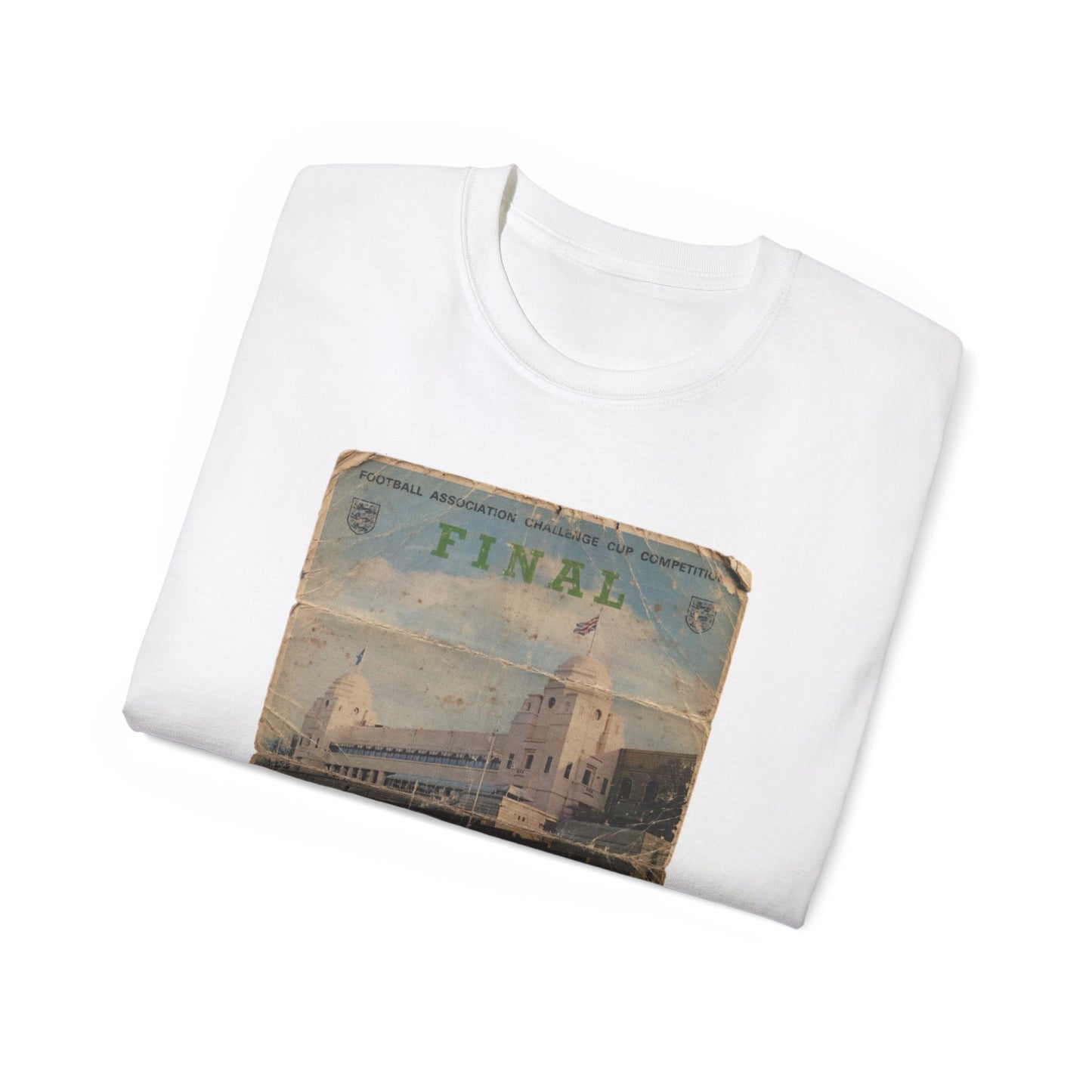 1973 FA Cup Final Programme Sunderland Leeds United Unisex Ultra Cotton Tee