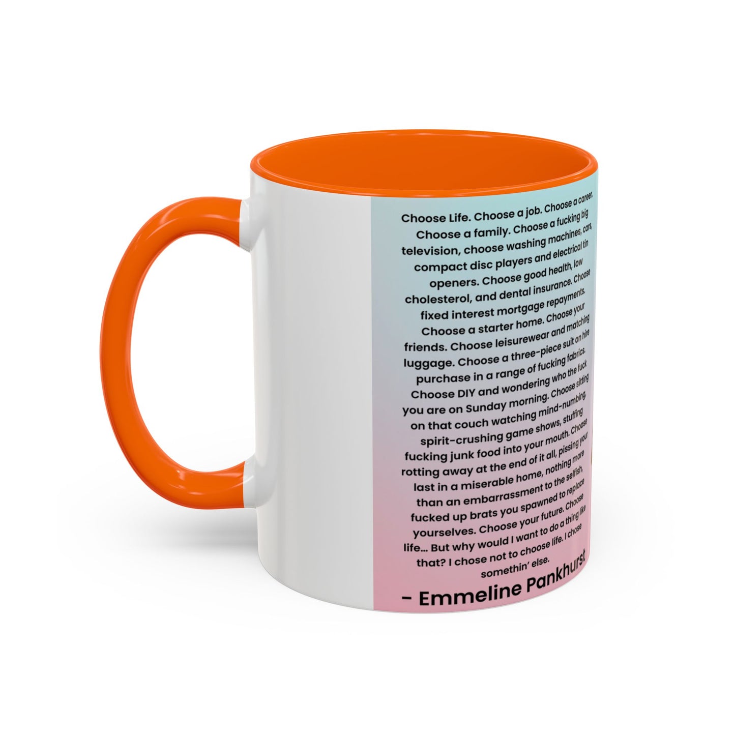 Emmeline Pankhurst Trainspotting Quite Mug
