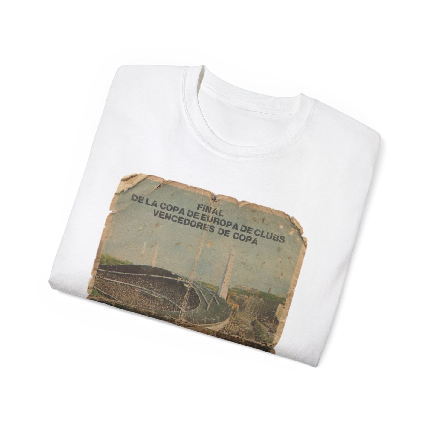1983 European Cup Winners Cup Final Aberdeen Real Madrid Poster Unisex Ultra Cotton Tee