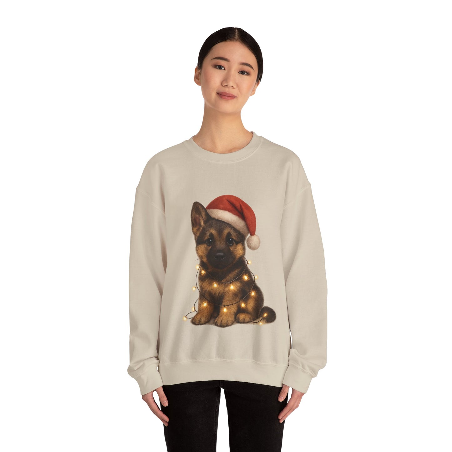 Alsatian Puppy Christmas Dog Sweatshirt