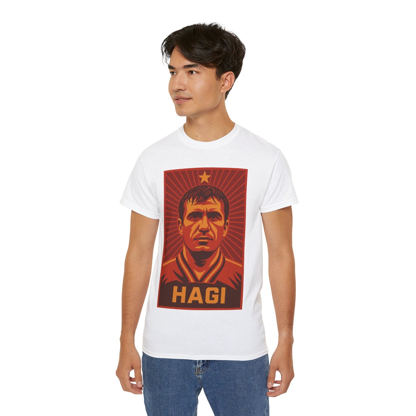 Gheorghe Hagi Propaganda Poster - Romania
