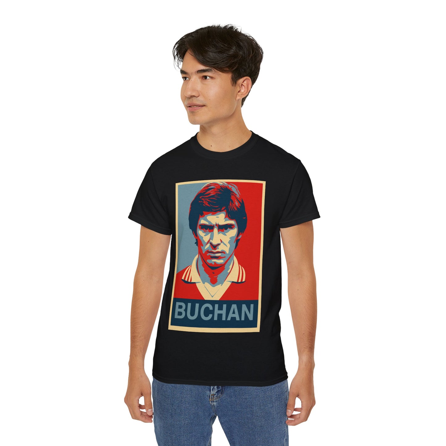 Martin Buchan Hope Poster T-Shirt - Manchester United