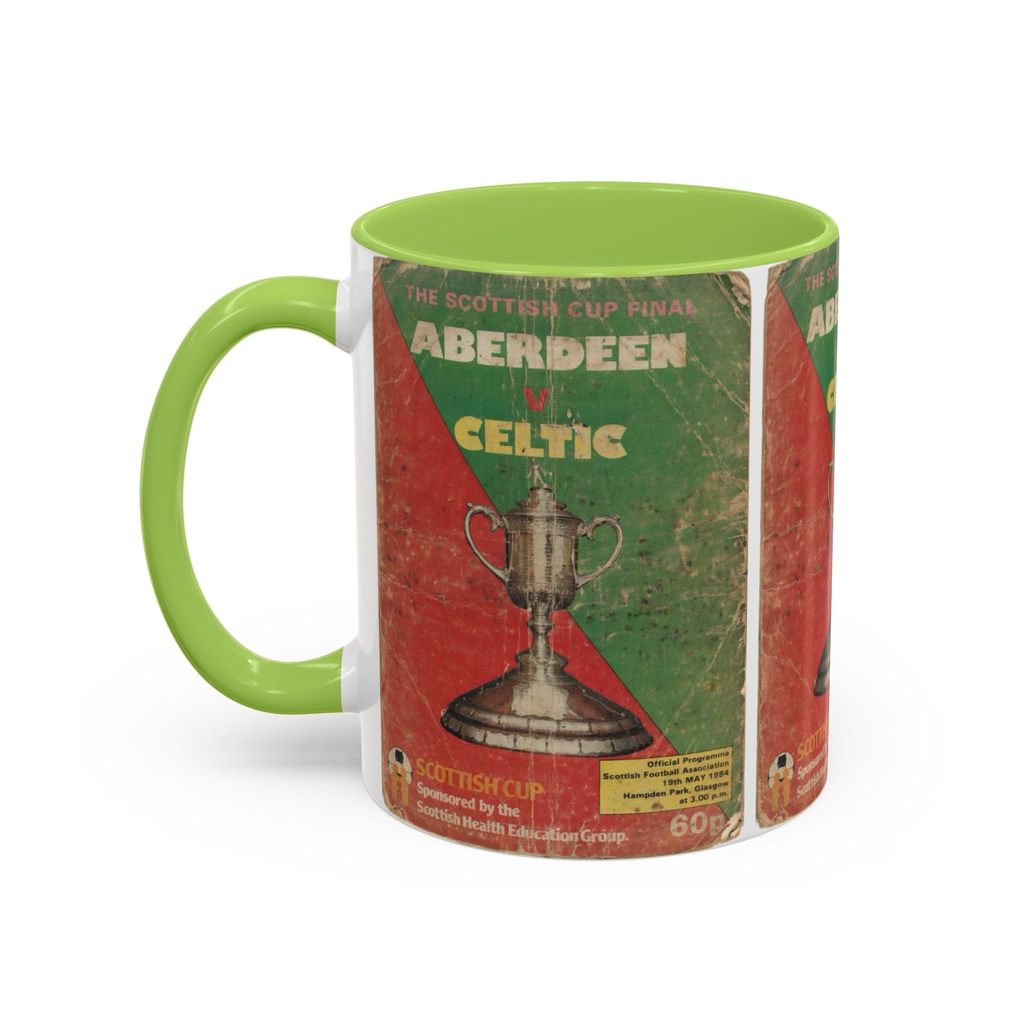 1984 Scottish Cup Final Aberdeen Celtic Programme Poster Accent Coffee Mug (11, 15oz)