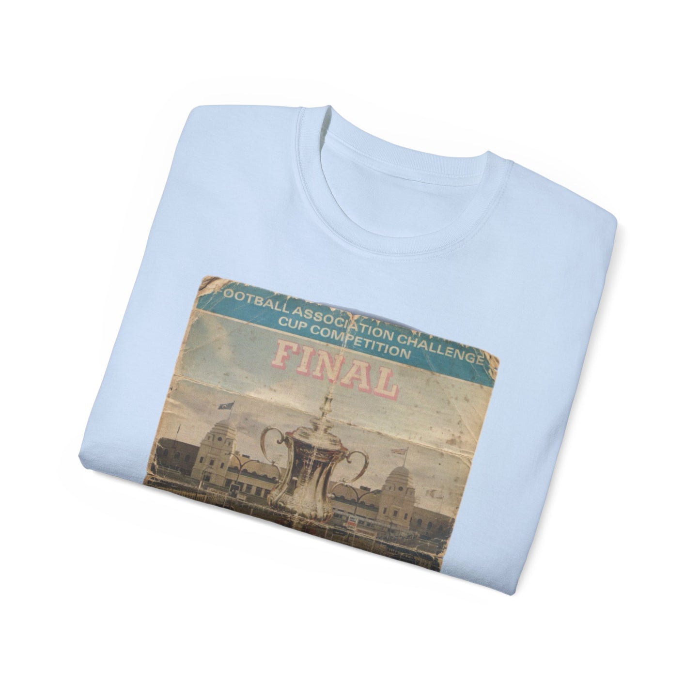 1975 FA Cup Final Programme Poster West Ham Fulham Unisex Ultra Cotton Tee