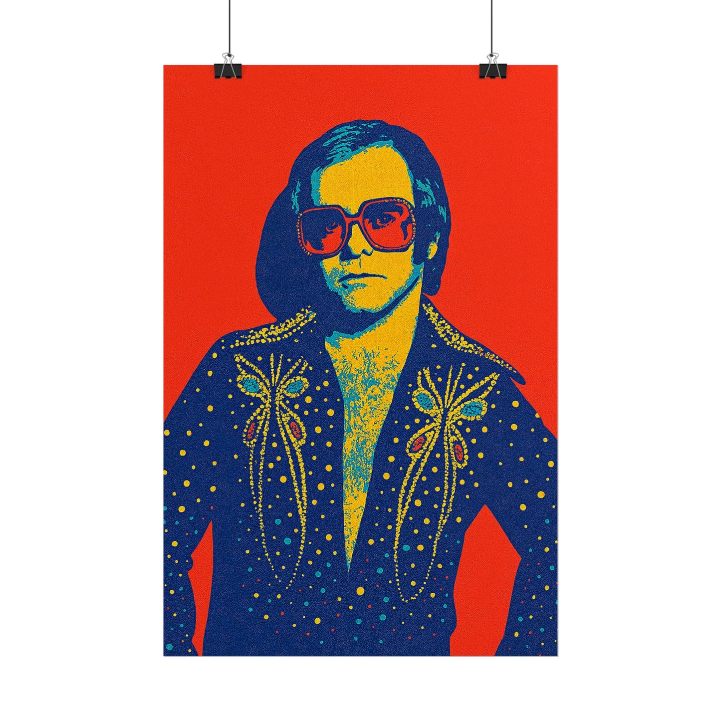 E. John Pop Art Poster