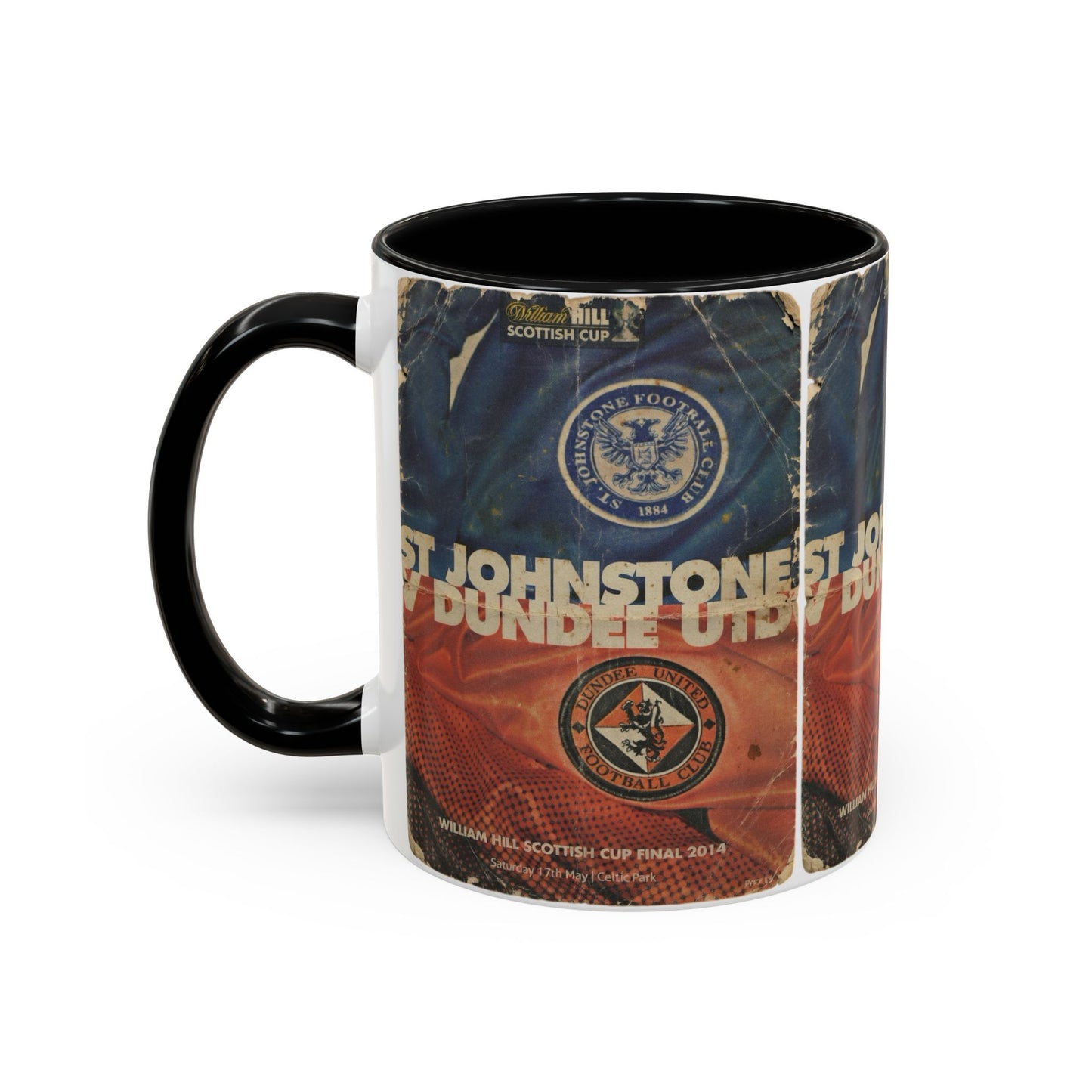 2014 Scottish Challenge Cup Final Dundee United St Johnstone Programme Poster Accent Coffee Mug (11, 15oz)