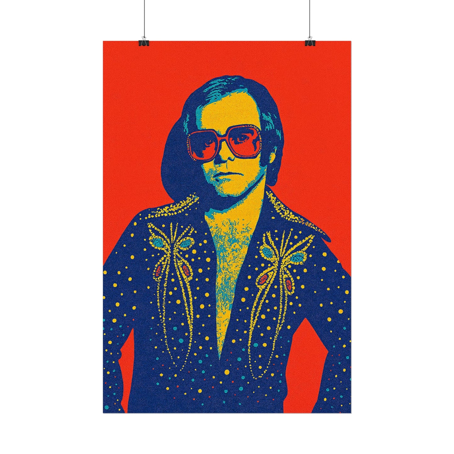 E. John Pop Art Poster