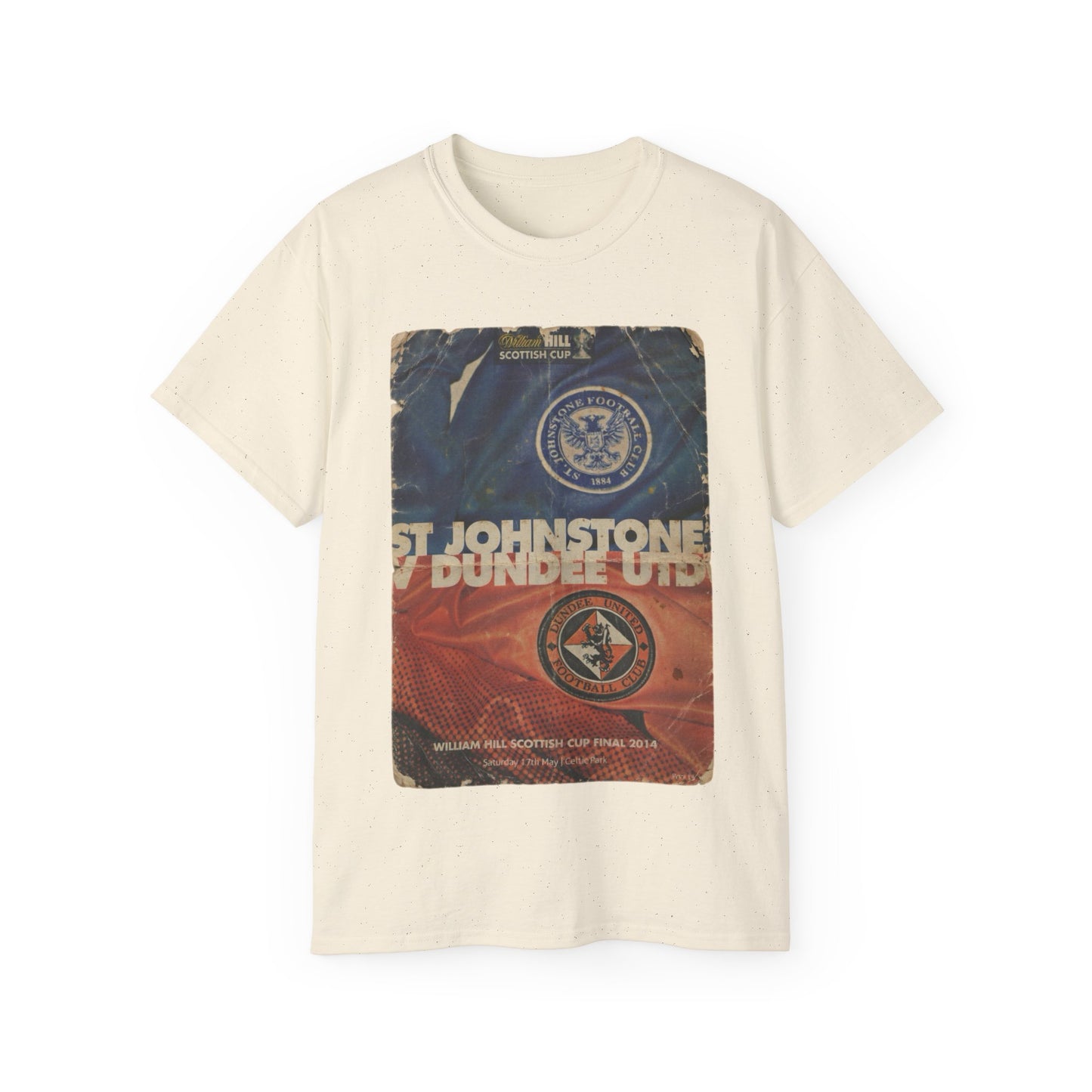 2014 Scottish Challenge Cup Final Dundee United St Johnstone Programme Poster Unisex Ultra Cotton Tee