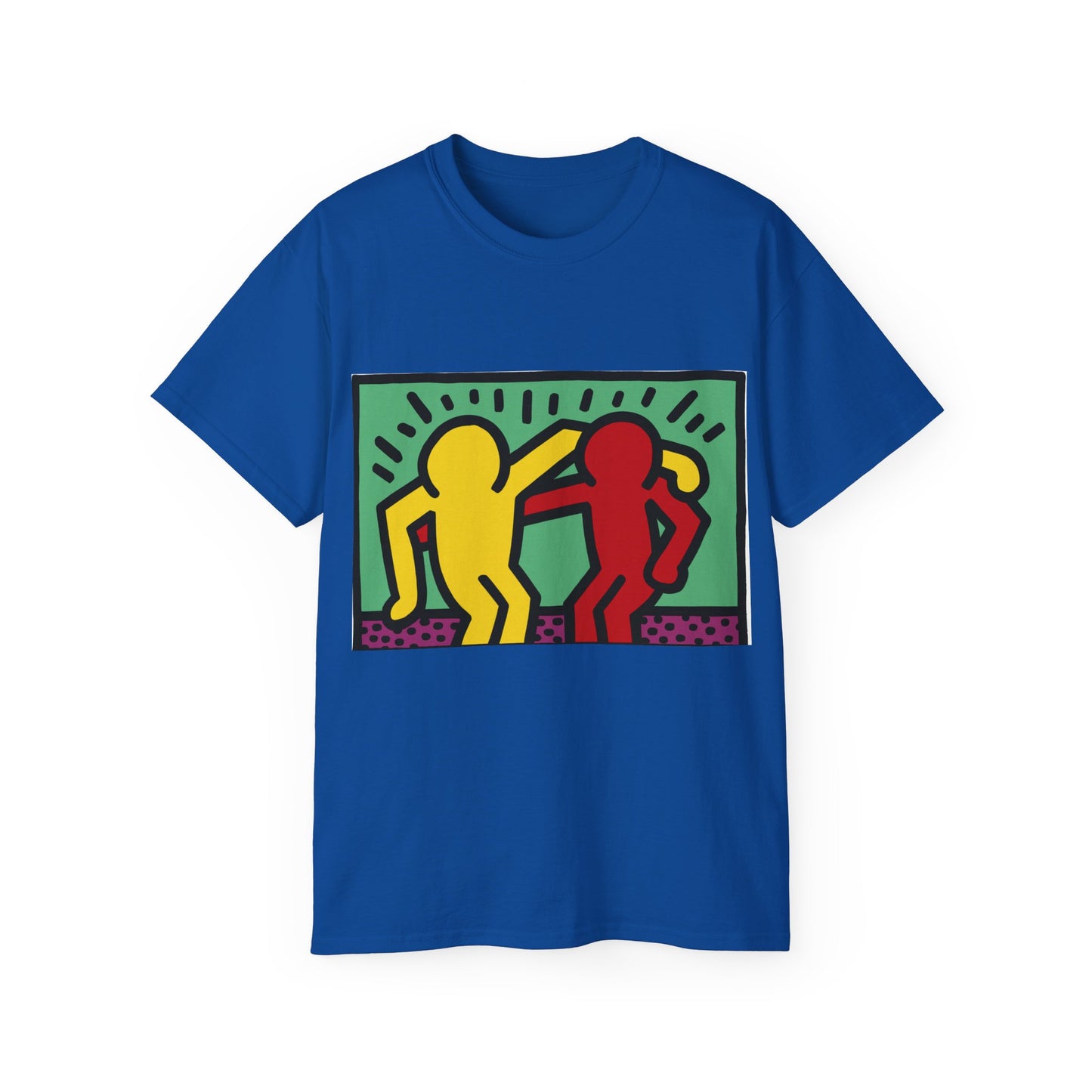 Keith Haring Pop Shop Red and Yellow T-Shirt
