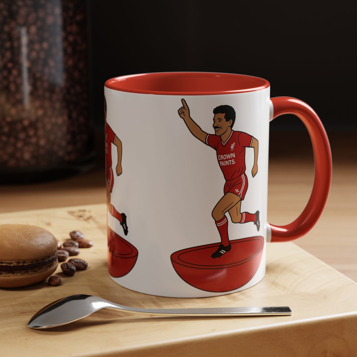 Ian Rush Cartoon Subbuteo Mug - Liverpool