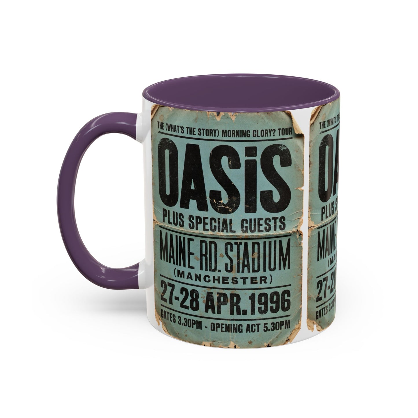 Oasis Maine Road 1996 Poster Coffee Mug (11, 15oz)