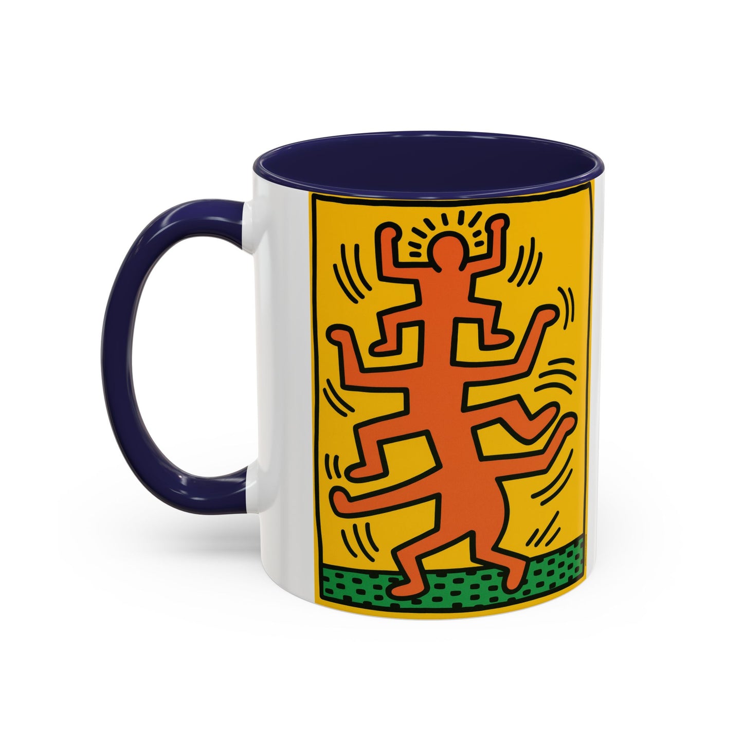 Keith Haring Plate No. 1 (from the Growing suite) Orange Mug
