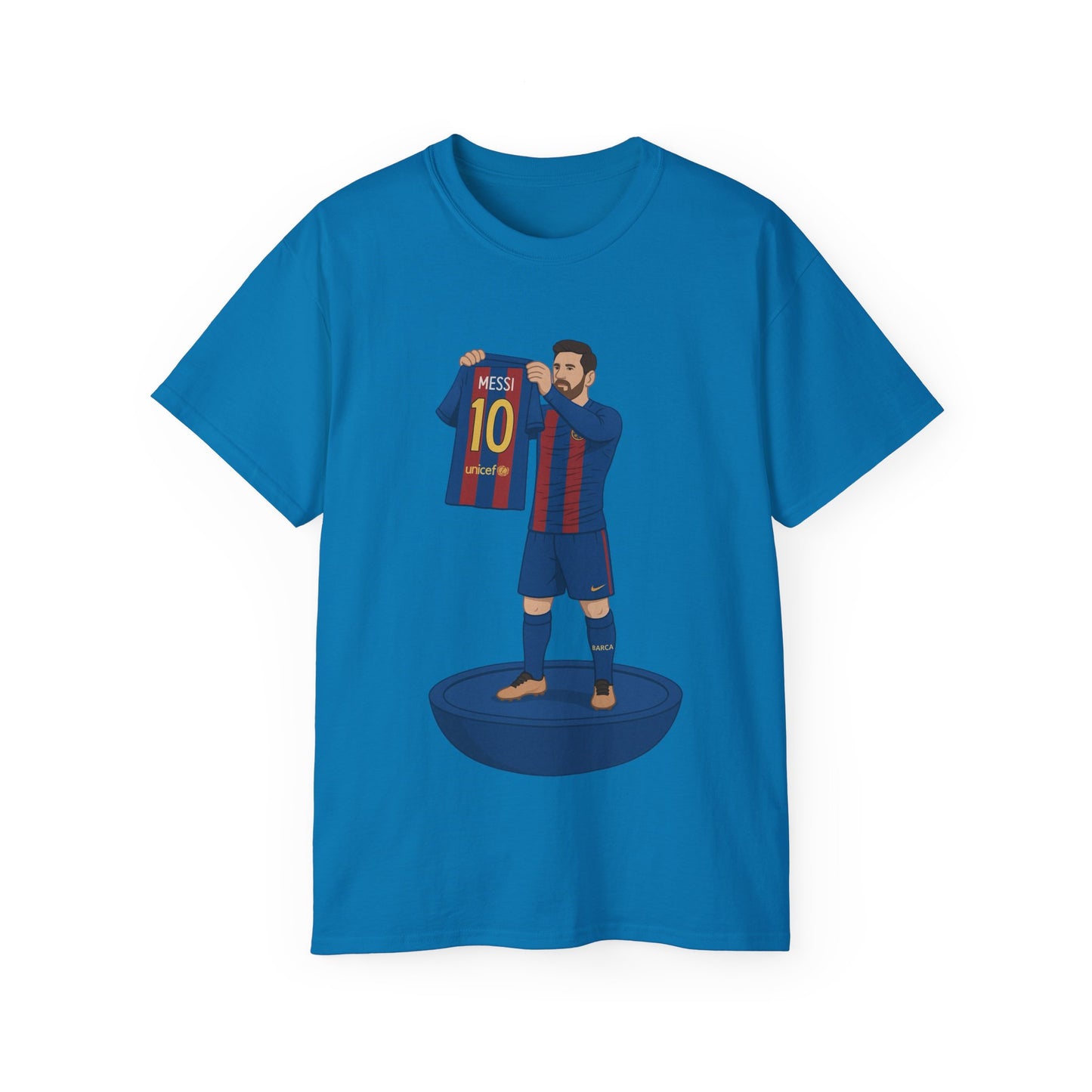 Lionel Messi Cartoon Subbuteo T-Shirt - Barcelona