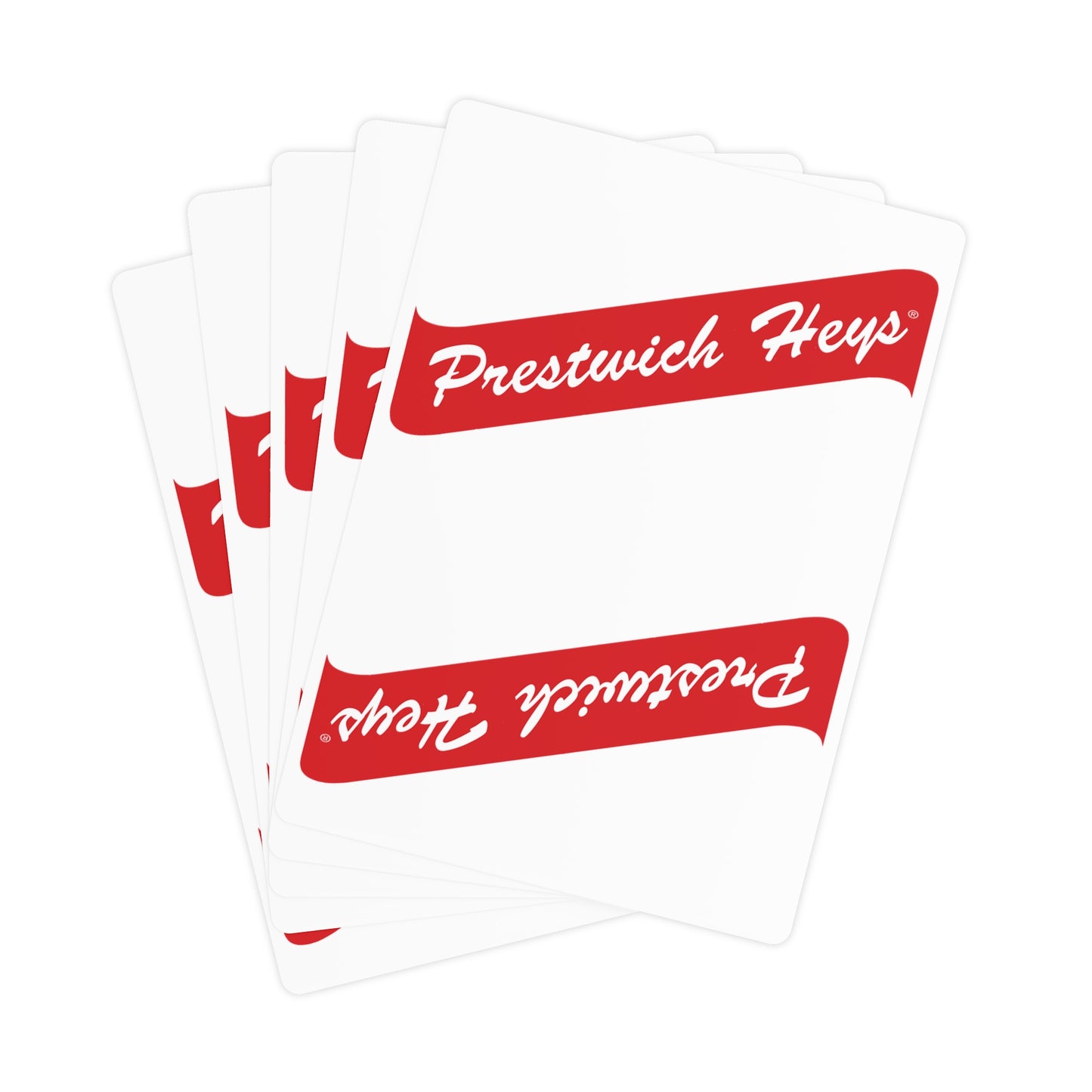 Prestwich Heys Red Stripe Poker Cards