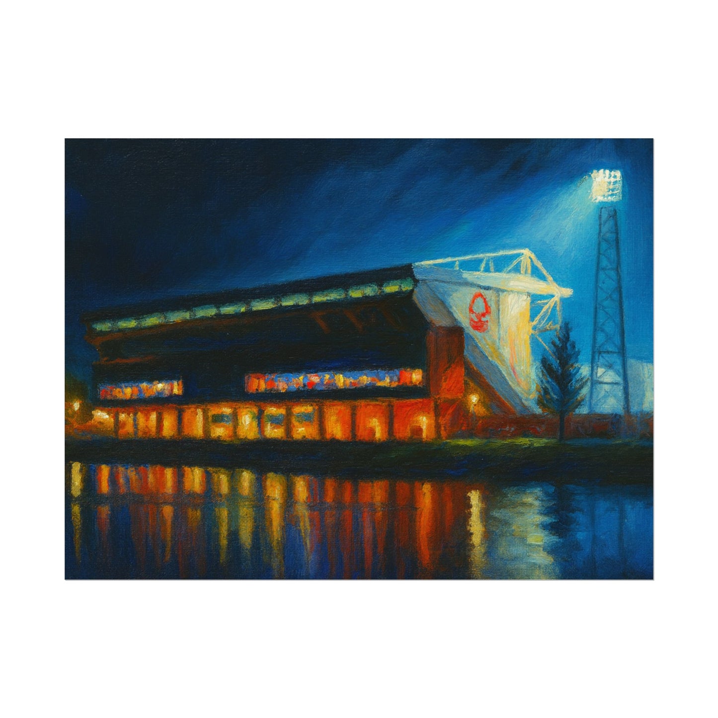 Nottingham Forest City Ground Art Poster