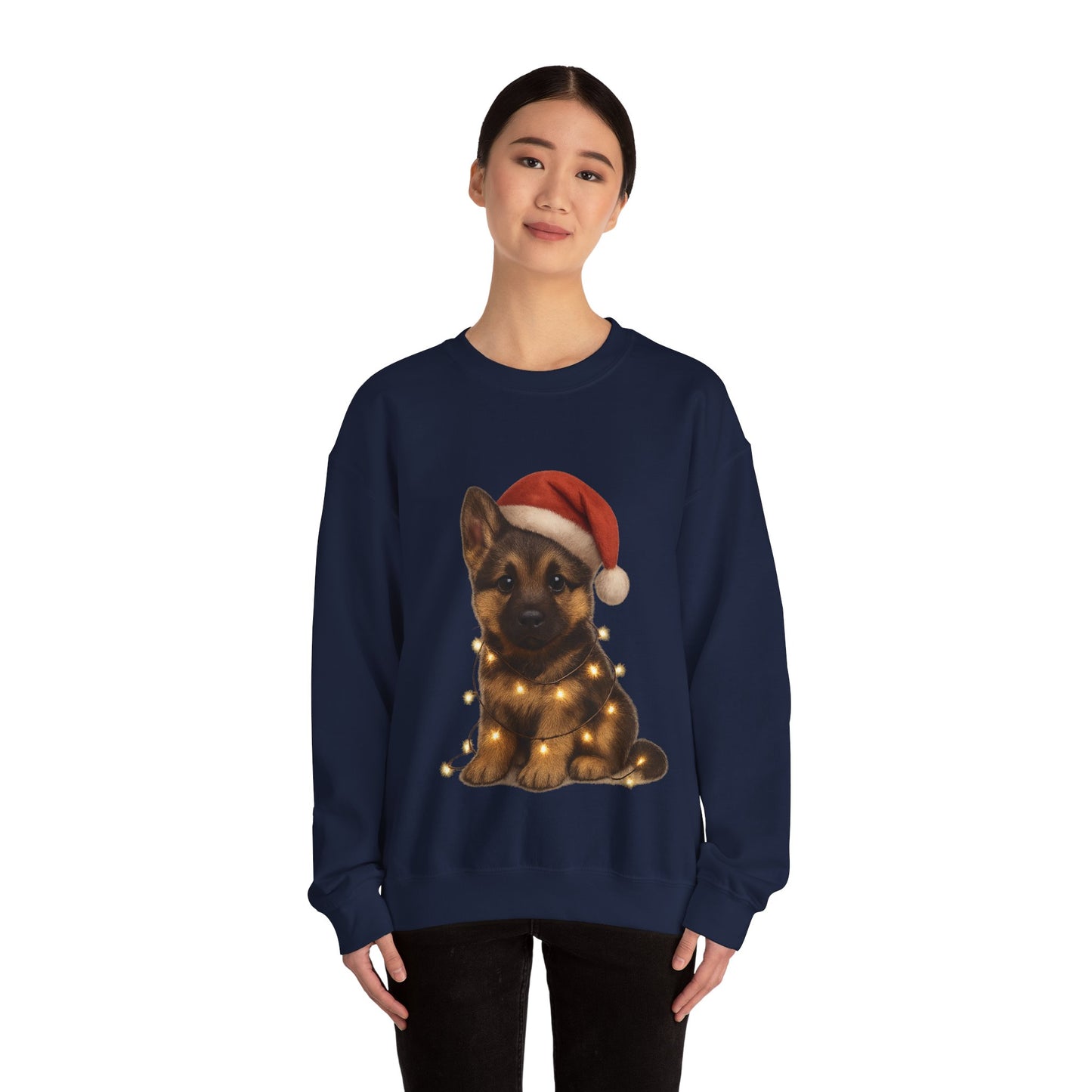 Alsatian Puppy Christmas Dog Sweatshirt