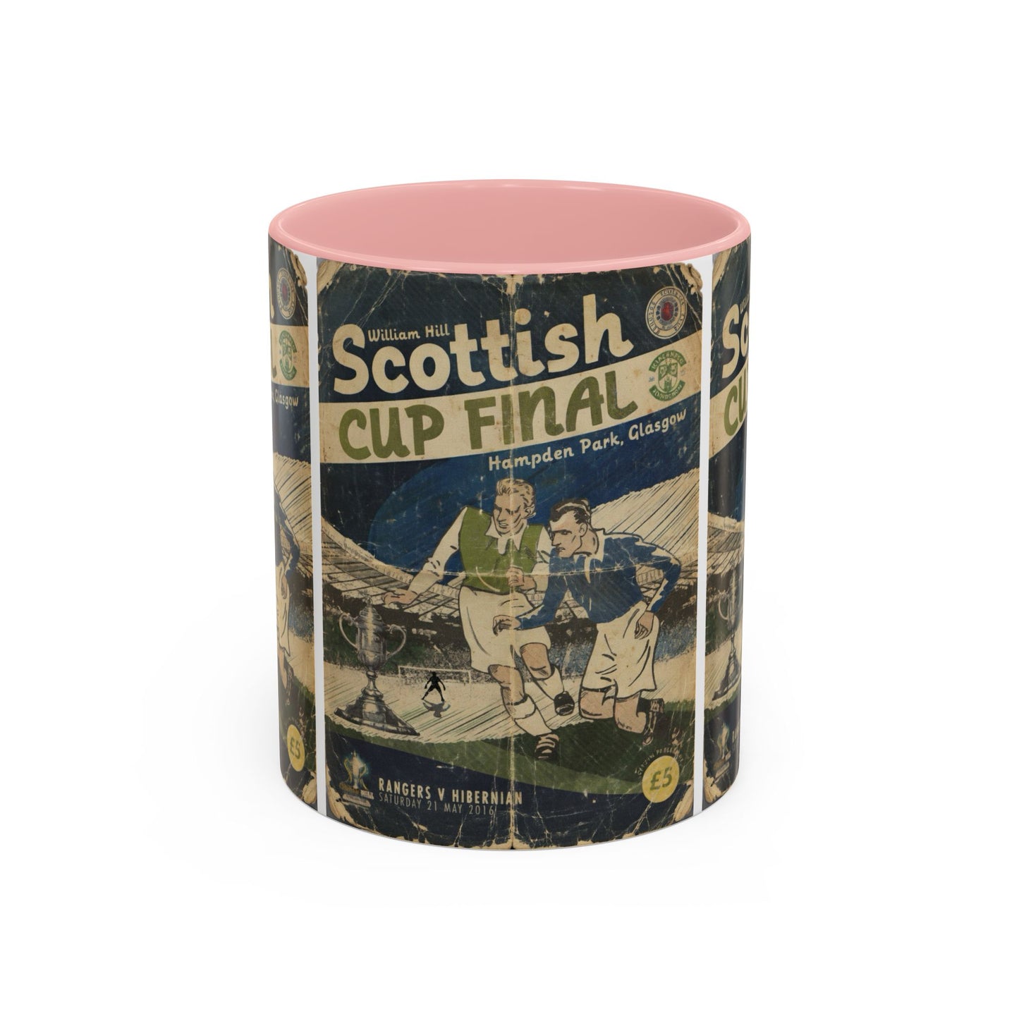 2016 Scottish Challenge Cup Final Hibernian Rangers Programme Poster Accent Coffee Mug (11, 15oz)