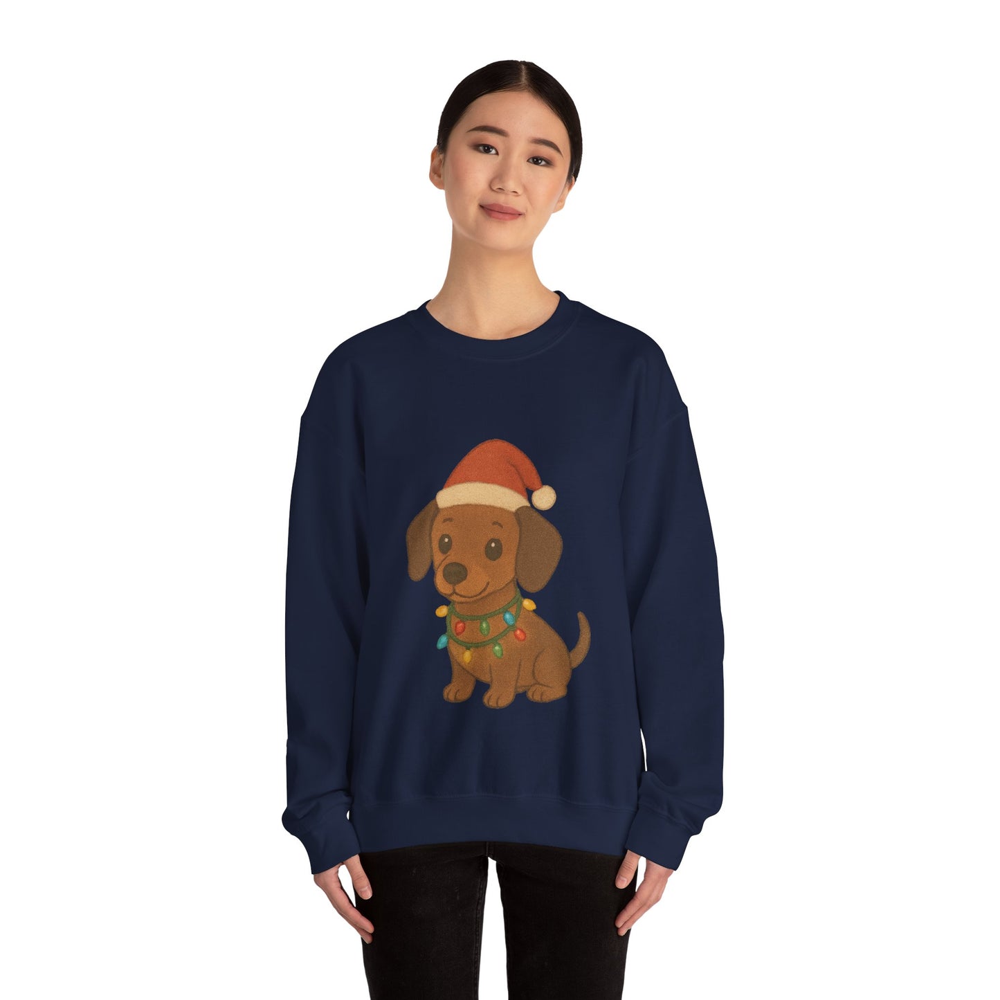 Christmas Dachshund Puppy Christmas Sweatshirt