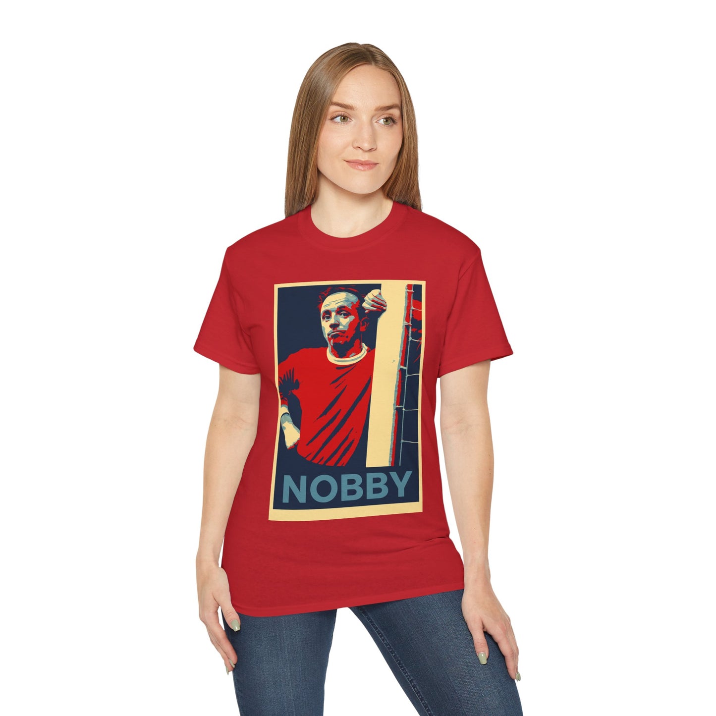 Nobby Stiles Hope Poster T-Shirt - Manchester United