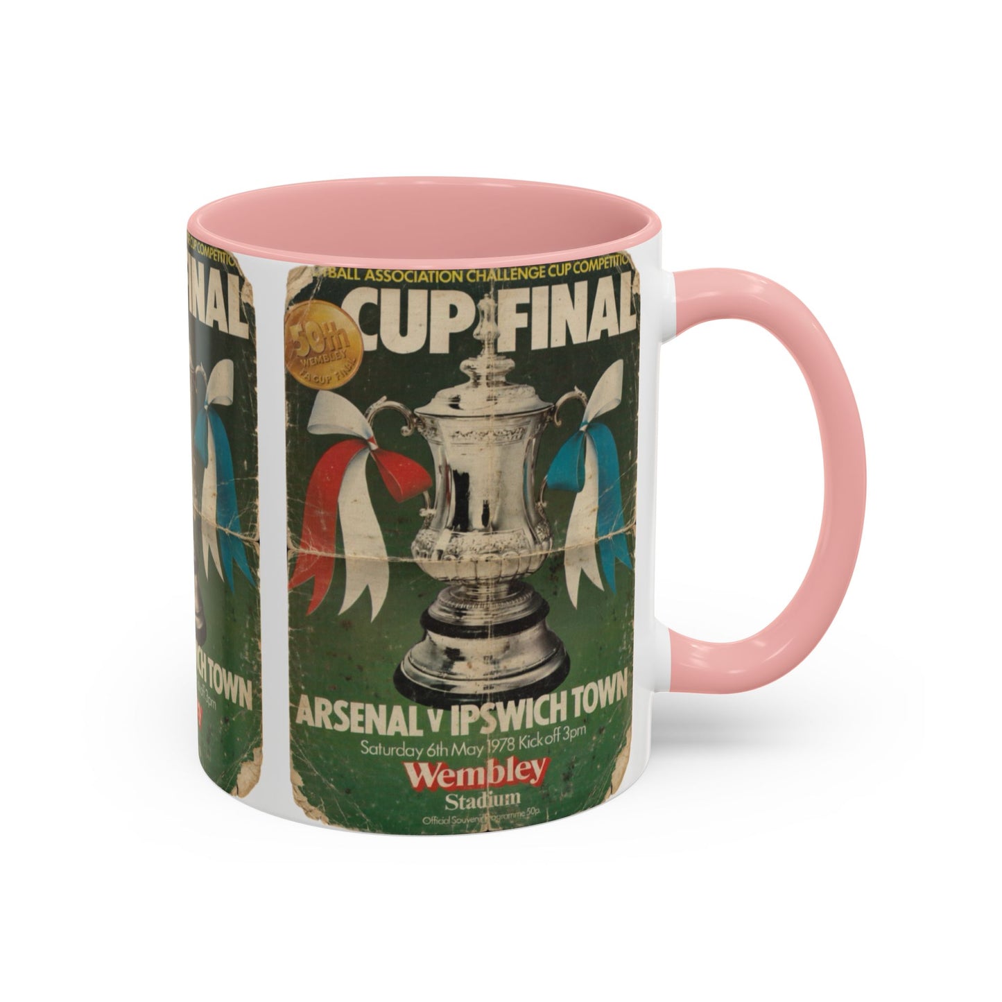 1978 FA Cup Final Programme Ipswich Town Arsenal Poster Accent Coffee Mug (11, 15oz)