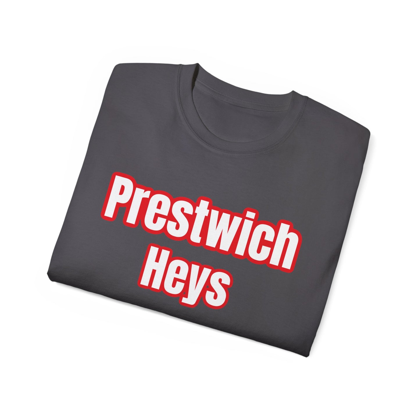 Prestwich Heys Est. 1938 Red on Black