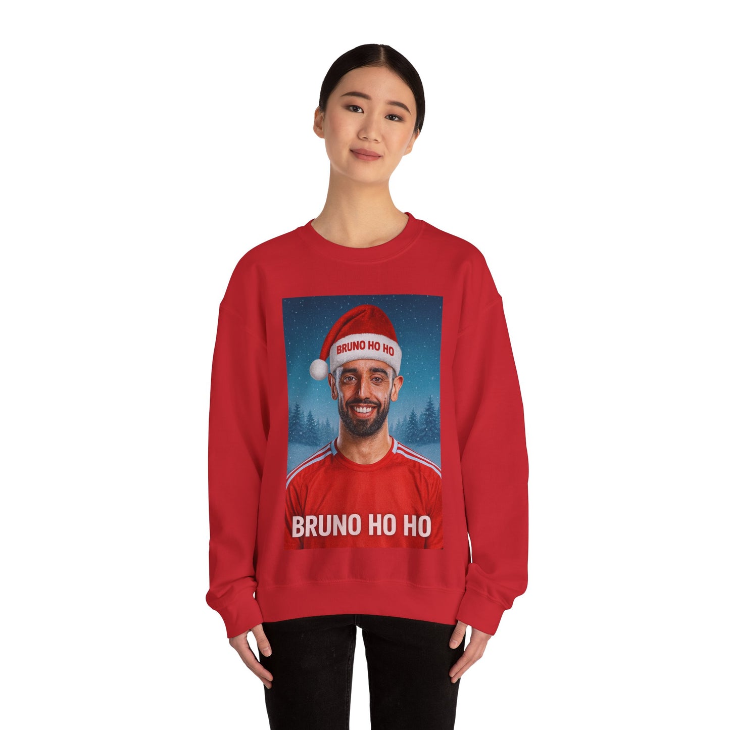 Bruno Ho Ho Ho Bruno Fernandes Manchester United Christmas Jumper