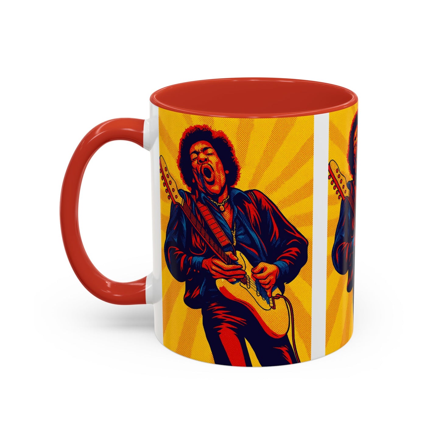 Jimi Hendrix Guitar Pop Art Mug