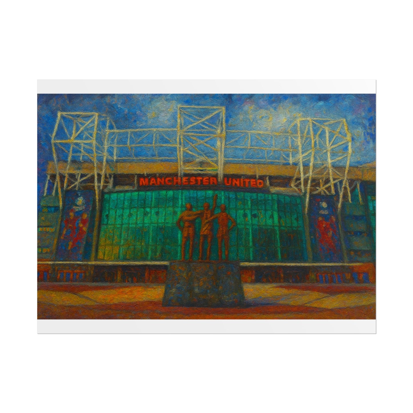 Manchester United Old Trafford United Trinity Poster
