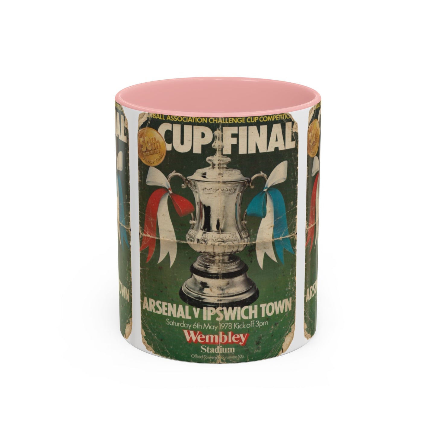 1978 FA Cup Final Programme Ipswich Town Arsenal Poster Accent Coffee Mug (11, 15oz)