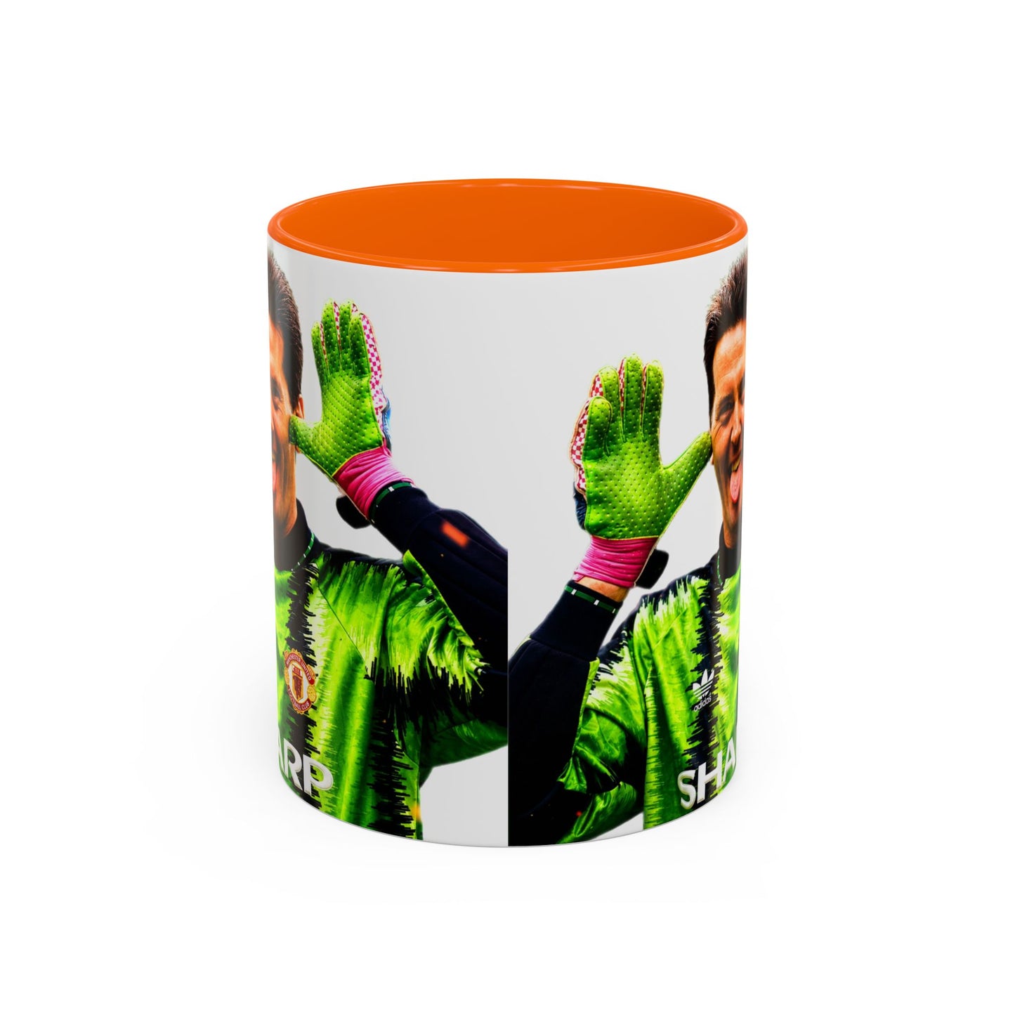 Les Sealey - Manchester United Accent Coffee Mug (11, 15oz)