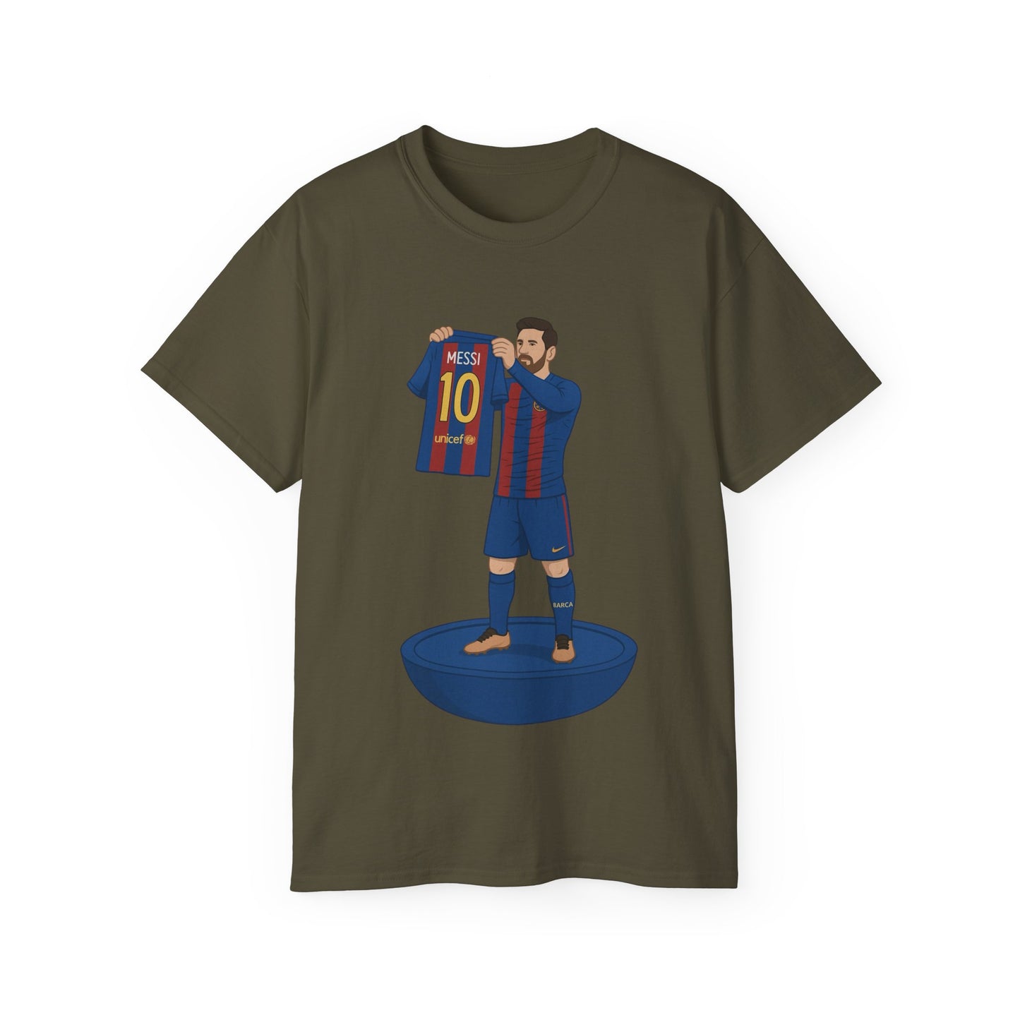 Lionel Messi Cartoon Subbuteo T-Shirt - Barcelona