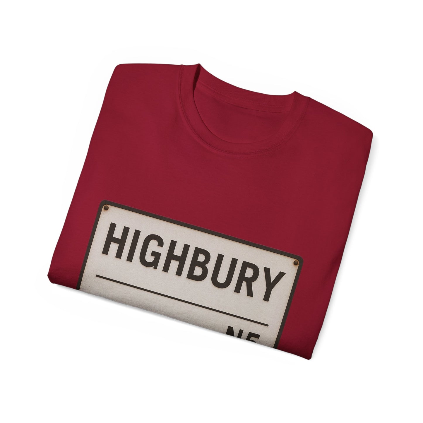 Highbury N5 Arsenal Road Sign T-Shirt