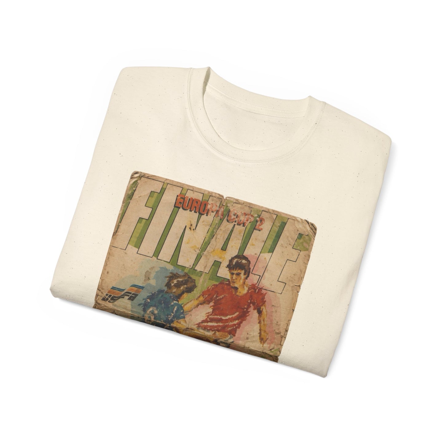1985 European Cup Winners Cup Final Everton Rapid Vienna Poster Unisex Ultra Cotton Tee