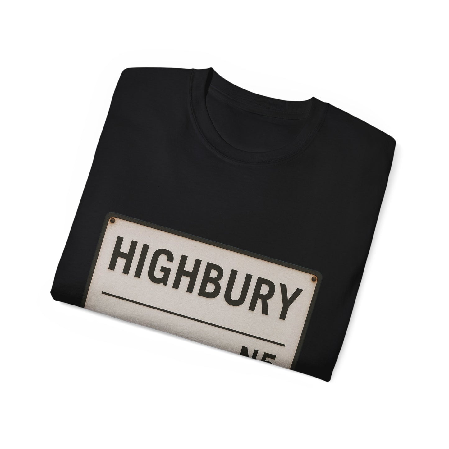 Highbury N5 Arsenal Road Sign T-Shirt
