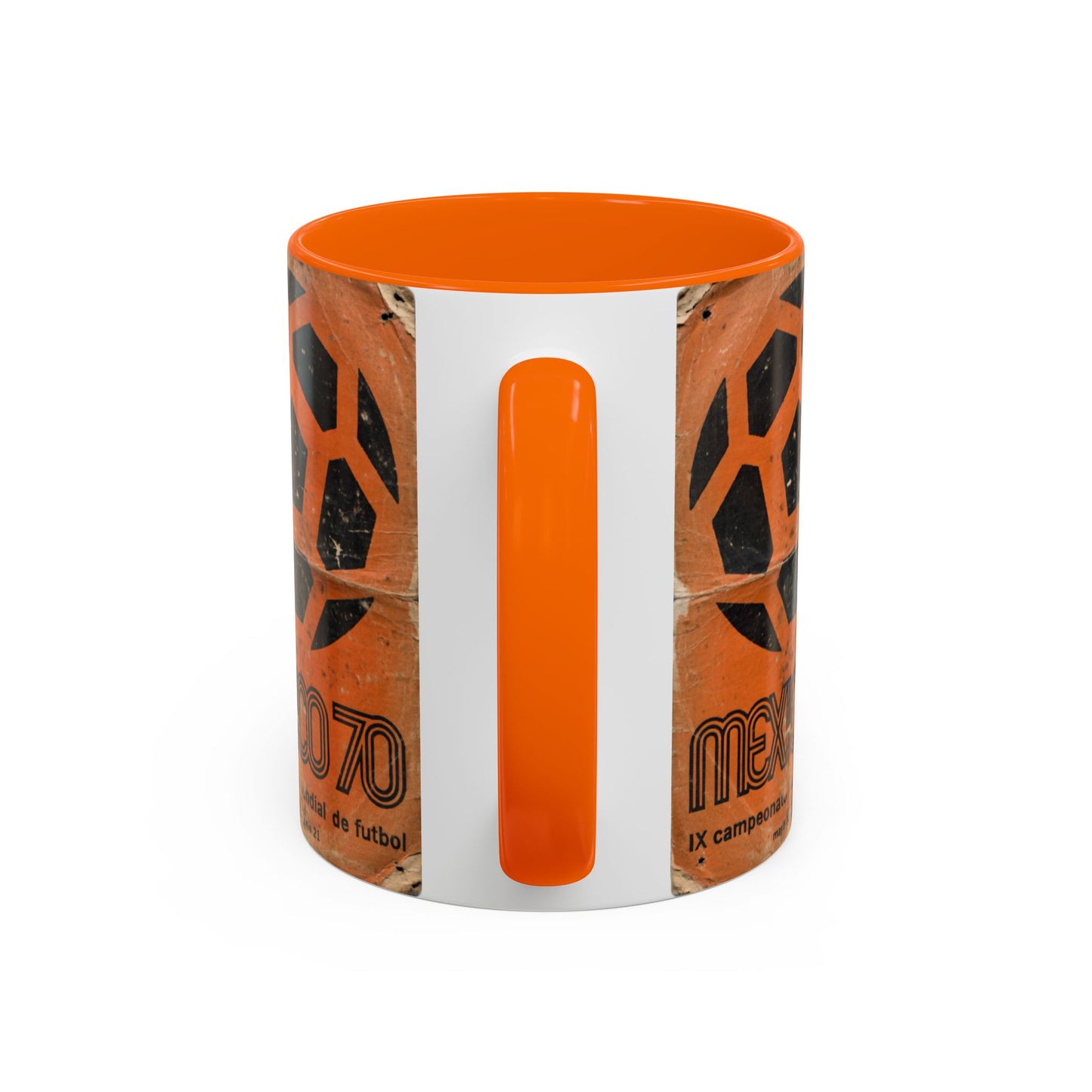 Mexico 70 World Cup Poster Orange  Coffee Mug (11, 15oz)