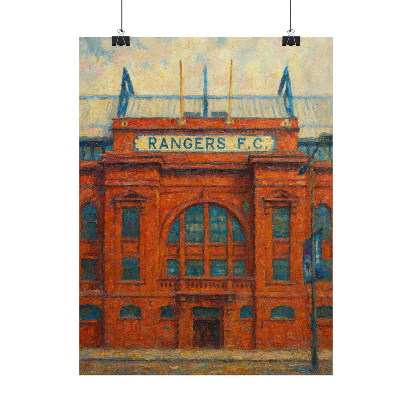 Ibrox Stadium Rangers FC Rolled Posters