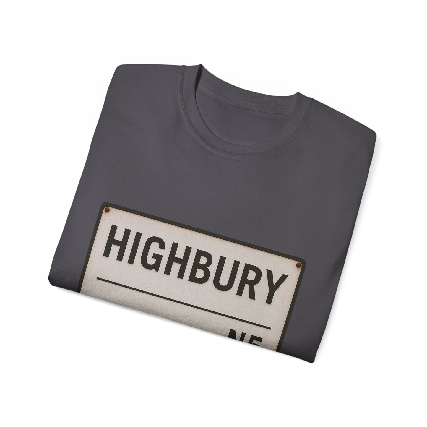 Highbury N5 Arsenal Road Sign T-Shirt