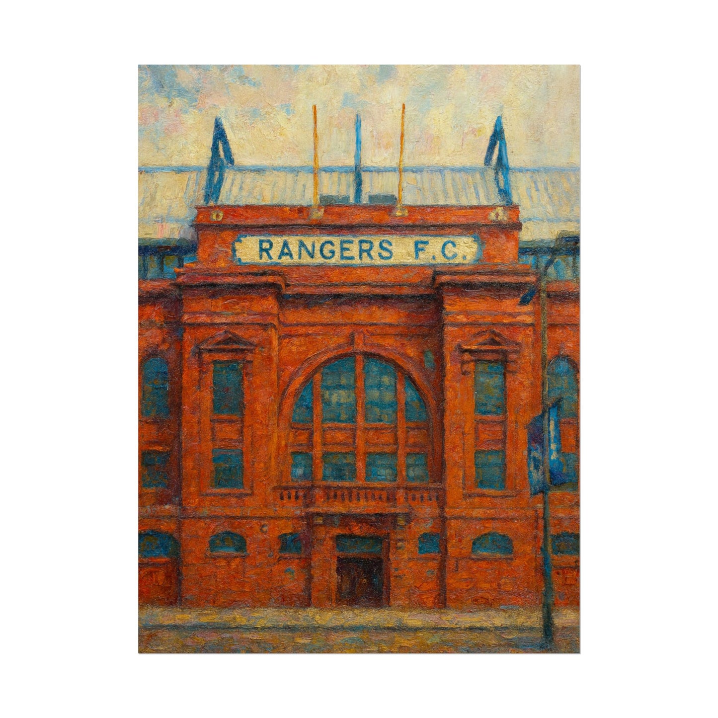 Ibrox Stadium Rangers FC Rolled Posters