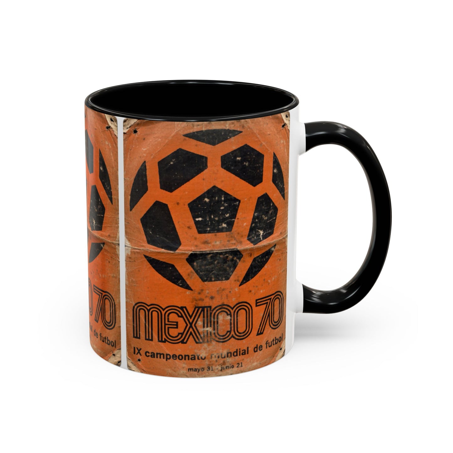 Mexico 70 World Cup Poster Orange  Coffee Mug (11, 15oz)