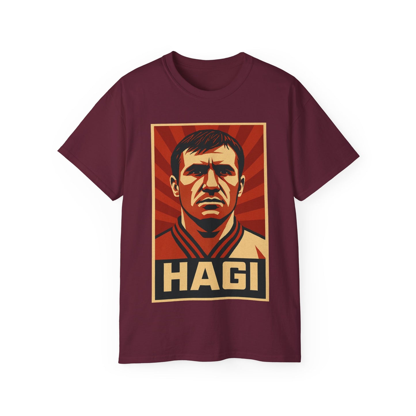 Gheorghe Hagi Propaganda Poster - Romania
