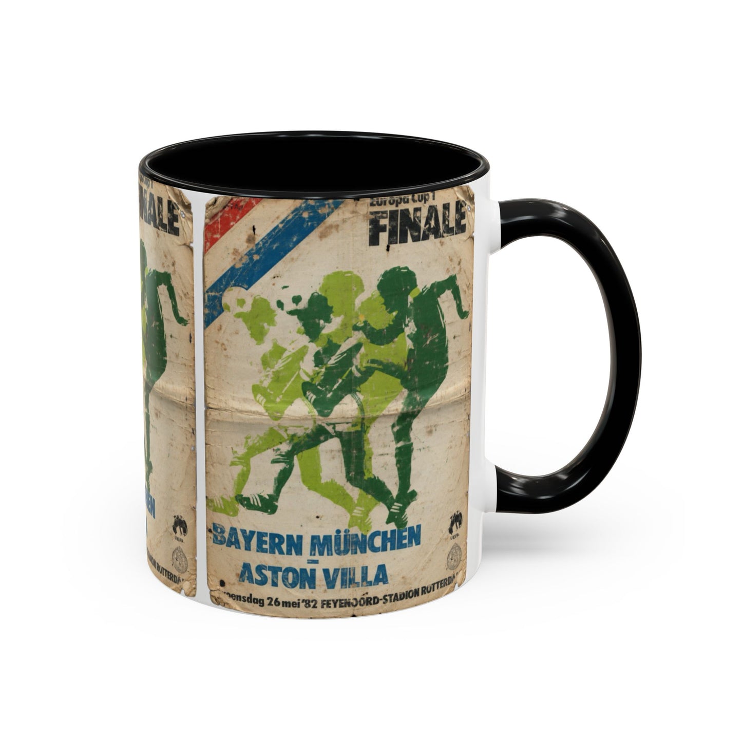 1982 European Cup Final Aston Villa Bayern Munich Poster Coffee Mug (11, 15oz)
