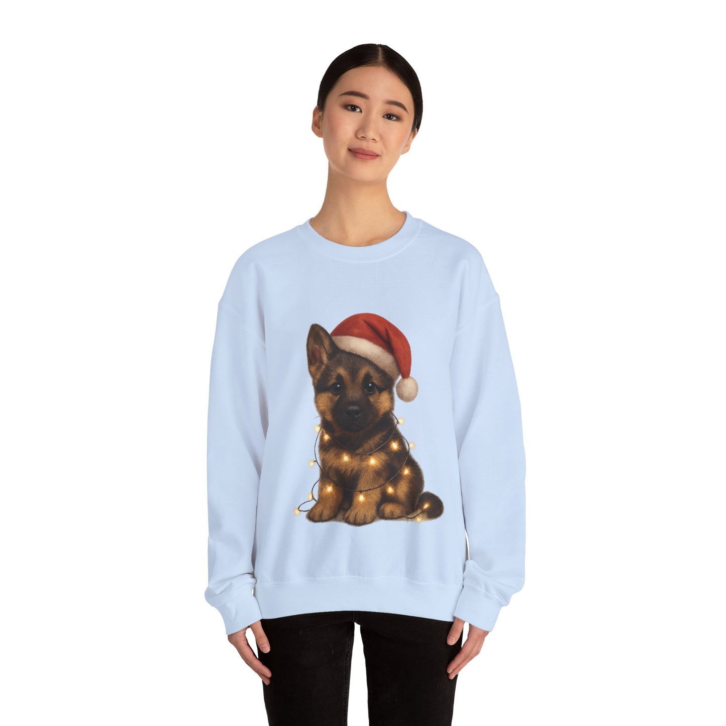 Alsatian Puppy Christmas Dog Sweatshirt