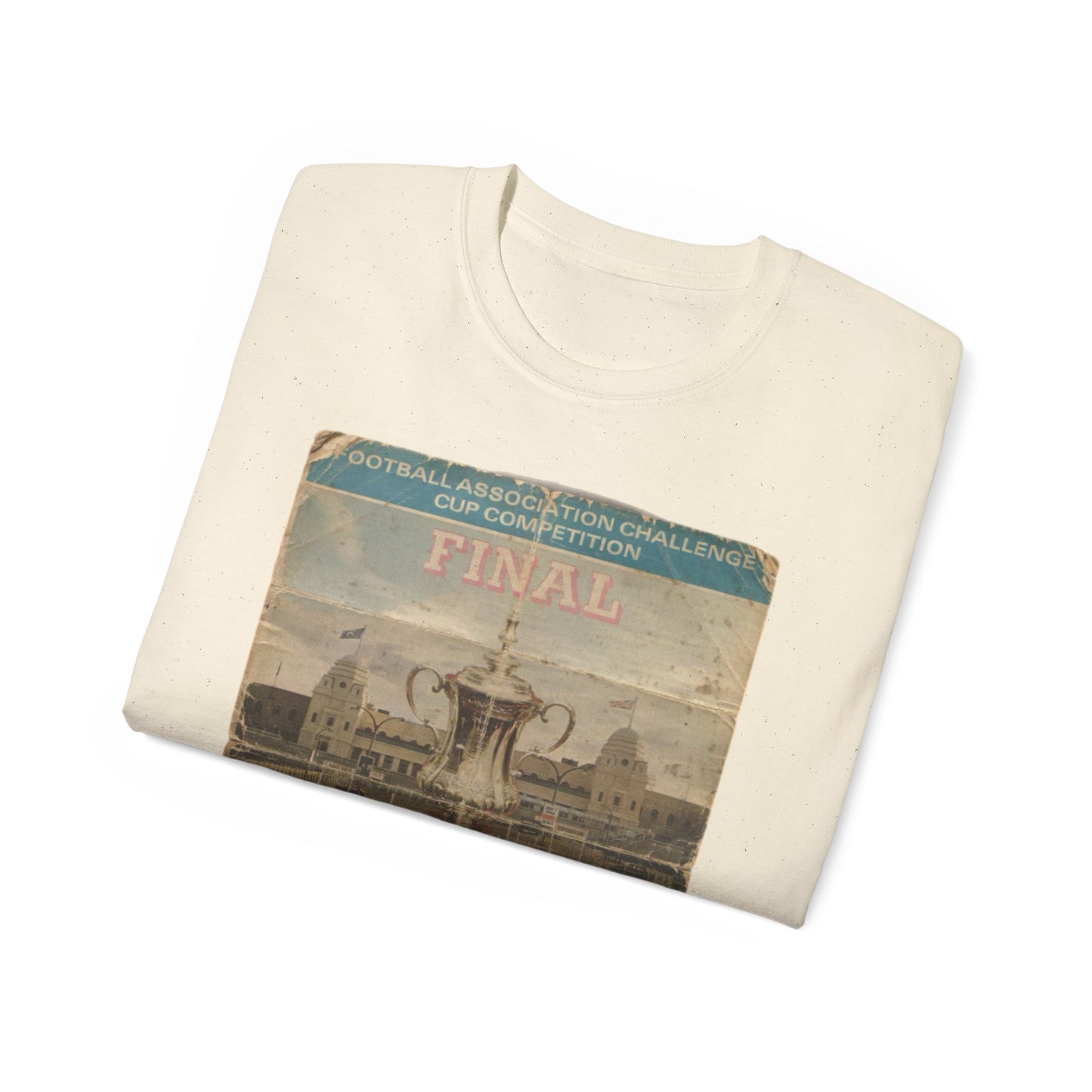 1975 FA Cup Final Programme Poster West Ham Fulham Unisex Ultra Cotton Tee