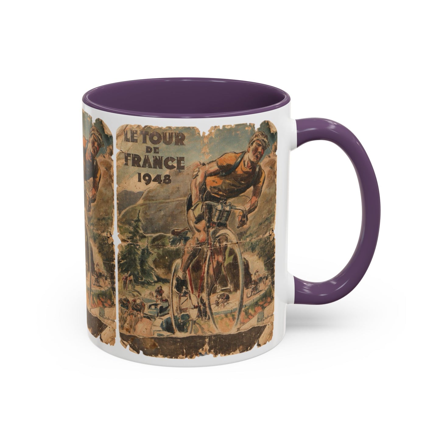 Tour De France 1948 Poster Coffee Mug (11, 15oz)